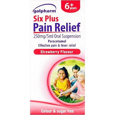 Galpharm Six Plus Pain Relief Paracetamol 6+ Years