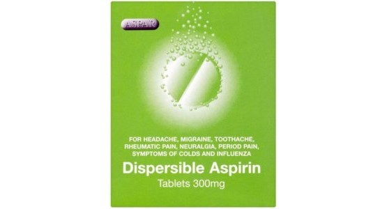 Aspirin Dispersible 300mg Tablets Pack of 32