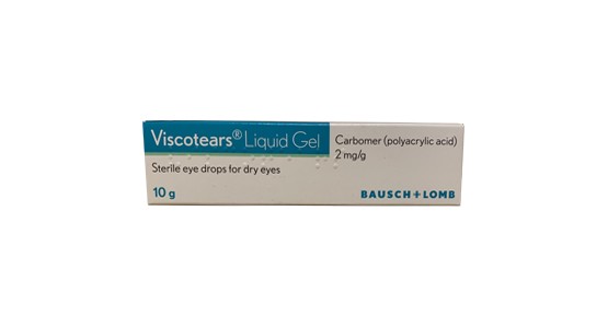 Viscotears Liquid Gel for Dry Eyes 10g Heald Green